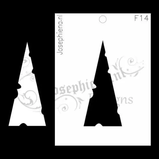 Afbeeldingen van Versleten Driehoek - figuur-stencil - A6F014