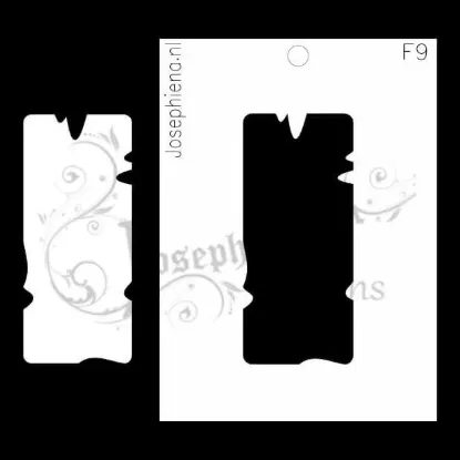 Afbeeldingen van Versleten Rechthoek - figuur-stencil - A6F009