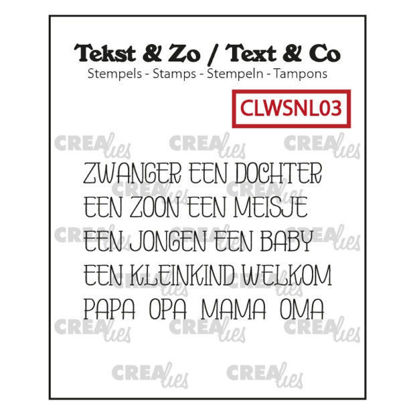 Picture of Woordstrips Baby - Tekst & Co stamps
