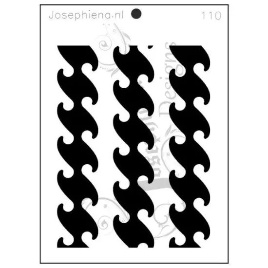 Afbeeldingen van Golven - Josephiena's stencil A5 - A5S110