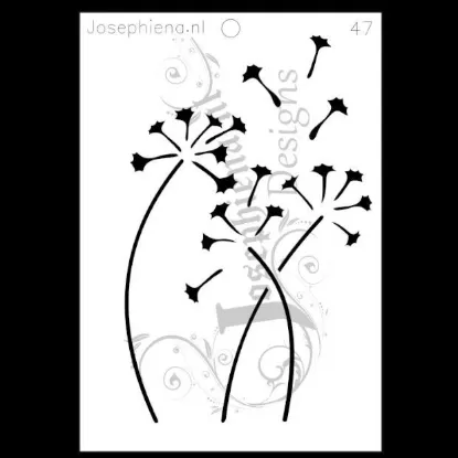 Afbeeldingen van Paardenbloemen - stencil - A5S047