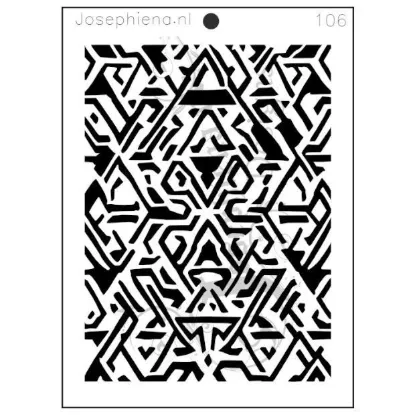 Afbeeldingen van Patroon 106 - Josephiena's stencil A5 - A5S106