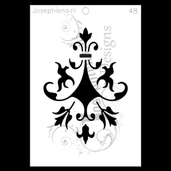 Afbeeldingen van Patroon 48 - stencil - A5S048