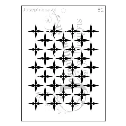 Afbeeldingen van Patroon 82 - Josephiena's stencil A5 - A5S082