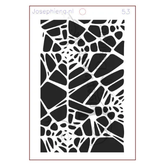 Afbeeldingen van Spinnenweb - Josephiena's stencil A5 - A5S053