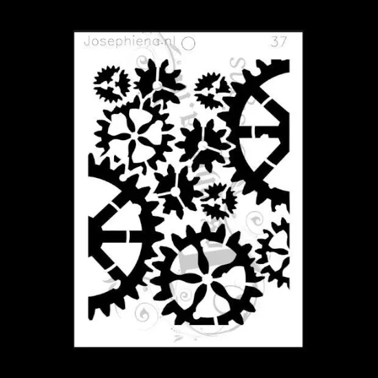 Afbeeldingen van Tandwielen - Josephiena's stencil A5 - A5S037