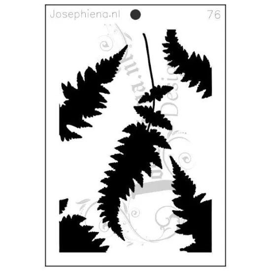 Afbeeldingen van Varens - Josephiena's stencil A5 - A5S076