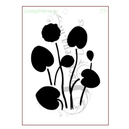 Afbeeldingen van Waterlelie - Josephiena's stencil A5 - A5S077
