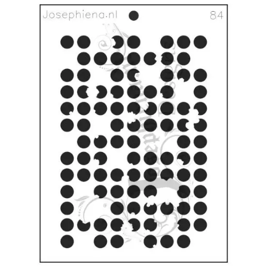 Afbeeldingen van worn dots - Josephiena's stencil A5 - A5S084