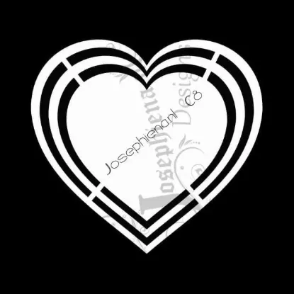 Afbeeldingen van Hart - Kaart-sjabloon - Josephiena`s Design - C8