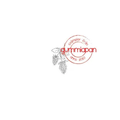 Afbeeldingen van Framboos - stempel - Gummiapan
