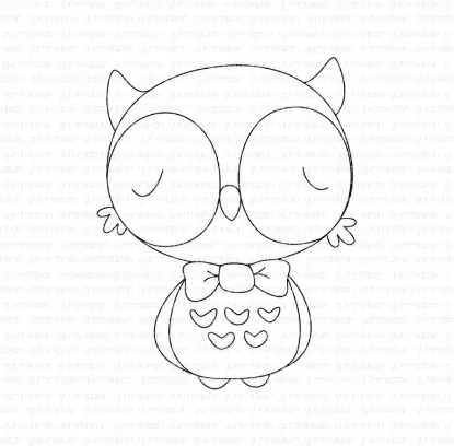Afbeeldingen van Mr Feathers - stempel - Gummiapan