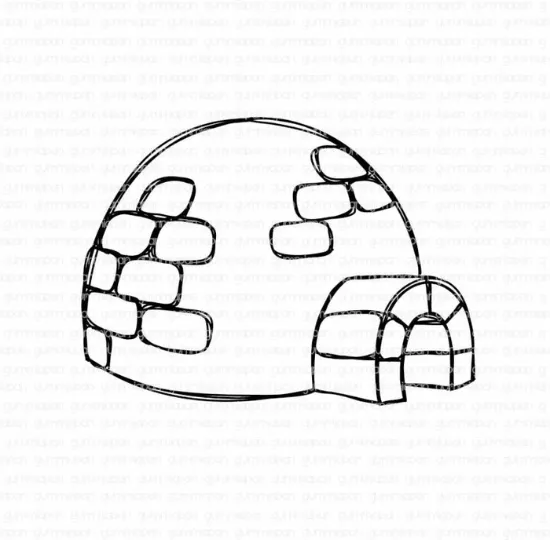 Afbeeldingen van Iglo - stempel - Gummiapan