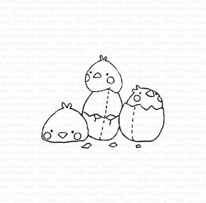 Afbeeldingen van Kleine nieuwe Mochi - stempel - Gummiapan