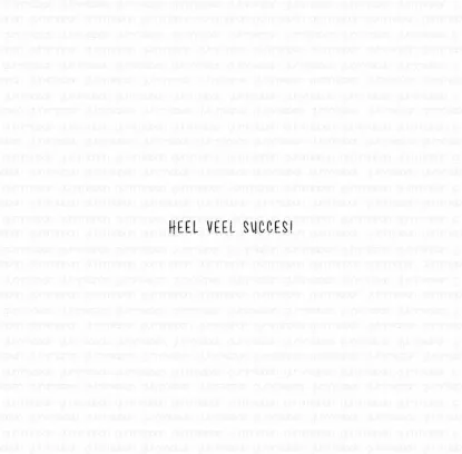 Afbeeldingen van Heel veel succes! - tekst-stempel - Gummiapan