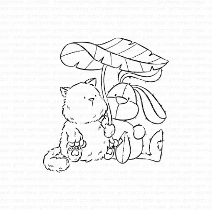 Afbeeldingen van Tofu en Tutu - stempel - Gummiapan - 23100110