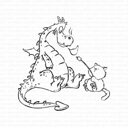 Afbeeldingen van Tofu and Flame - stempel - Gummiapan - 23100209