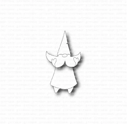 Afbeeldingen van Kleine Gnome houdt zijn baard vast - stans - Gummiapan