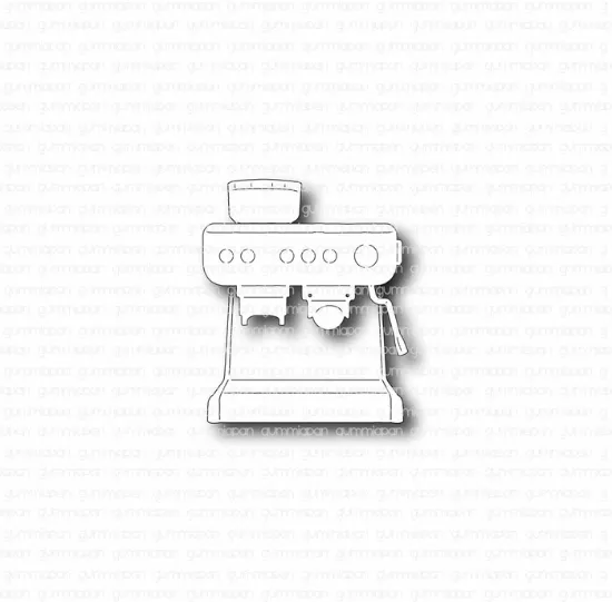 Afbeeldingen van Espresso machine - stansen - Gummiapan