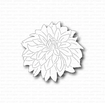 Afbeeldingen van Dahlia - stansen - Gummiapan