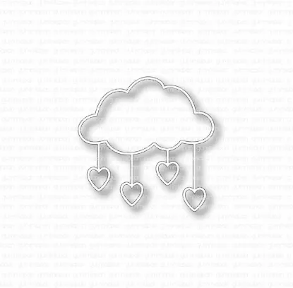 Afbeeldingen van Hartige Wolk - stansen - Gummiapan