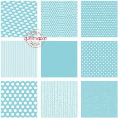 Afbeeldingen van Turquoise serie - papier