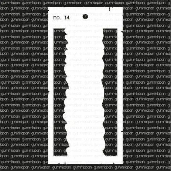 Afbeeldingen van No. 14 - stencil - Gummiapan - STE_no14