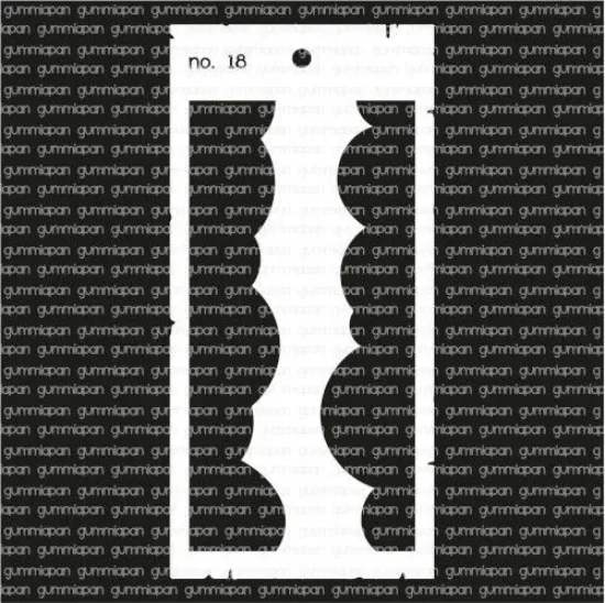 Afbeeldingen van No. 18 - stencil - Gummiapan - STE_no18