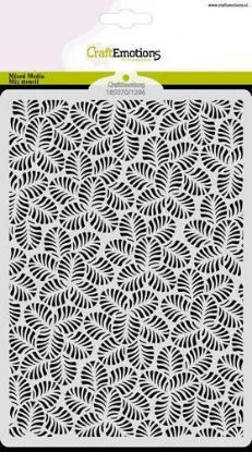 Afbeeldingen van CraftEmotions Mask stencil - Bladeren patroon A5 - 185070/1296