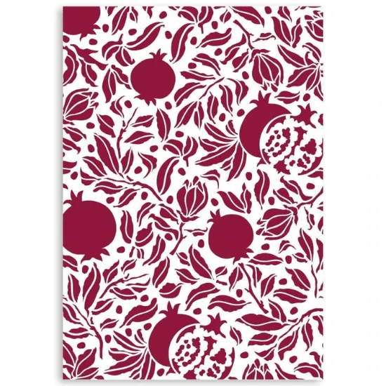 Afbeeldingen van Stamperia Stencil A4 Casa Granada Pomegranades Texture - KSG481