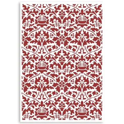 Afbeeldingen van Stamperia Stencil A4 Casa Granada Wallpaper Pattern - KSG484