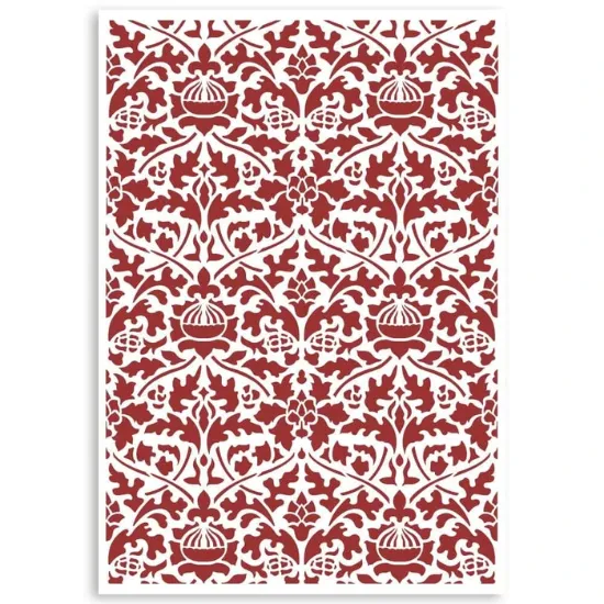 Afbeeldingen van Stamperia Stencil A4 Casa Granada Wallpaper Pattern - KSG484