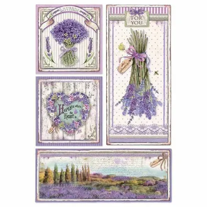 Afbeeldingen van Stamperia Rice Paper A4 Provence Frames