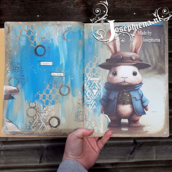 Afbeeldingen van Art Journal pagina: Fantasy is like Magic