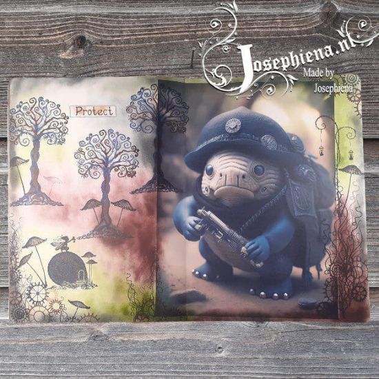 Afbeeldingen van Art Journal pagina: Protect