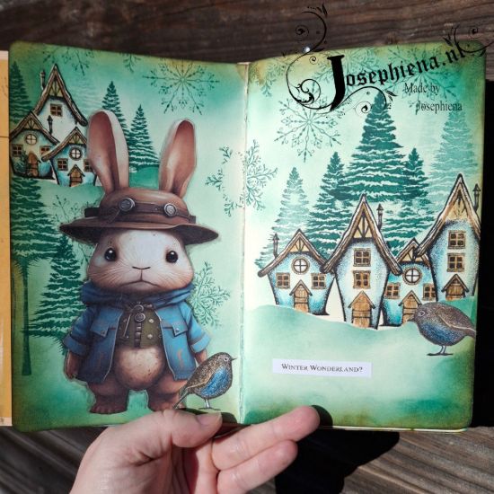 Afbeeldingen van Art Journal pagina: Winter Wonderland?