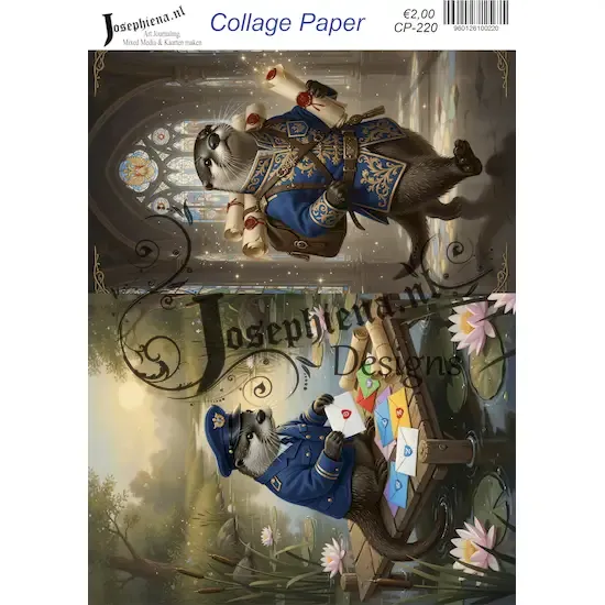 Postbode otter #8 - Josephiena's collagepapier - CP-220