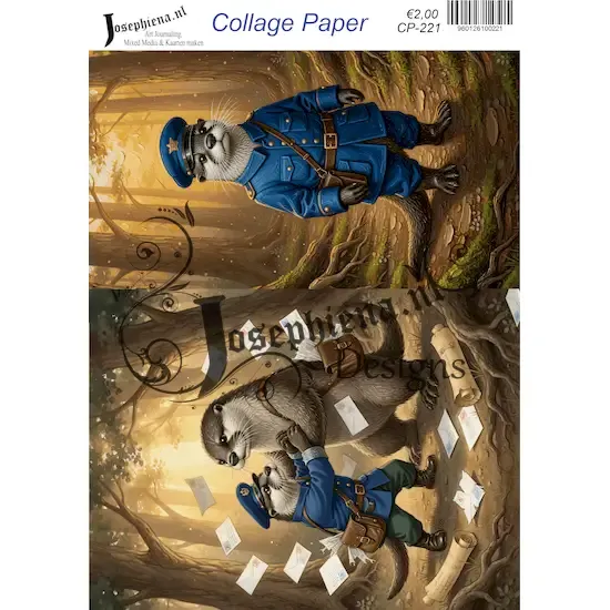 Postbode otter #9 - Josephiena's collagepapier - CP-221
