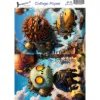 Steampunk in de lucht - Josephiena's collagepapier - CP-175