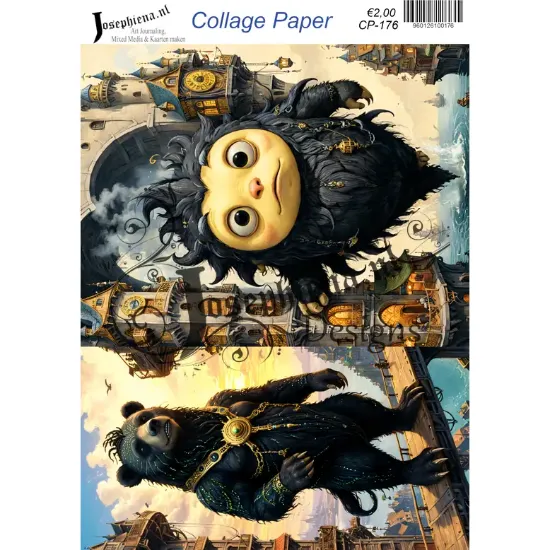 Dieren met kroonjuwelen - Josephiena's collagepapier - CP-176