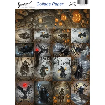 Spookachtige pompoennacht - Josephiena's collagepapier - CP-193