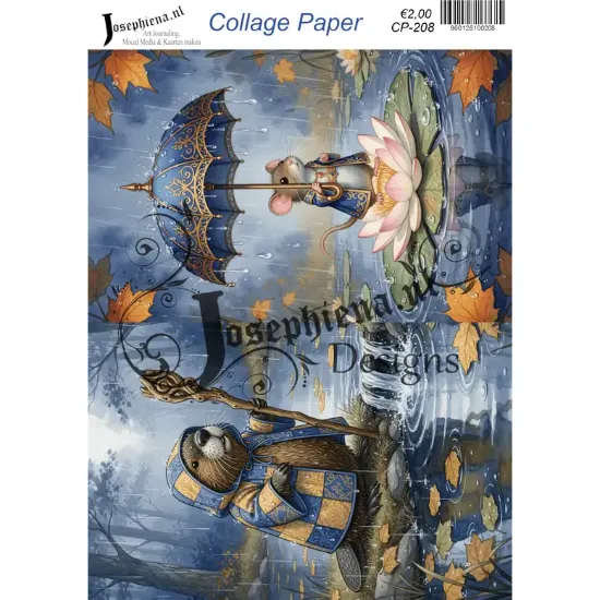Muis en bever - Josephiena's collagepapier - CP-208