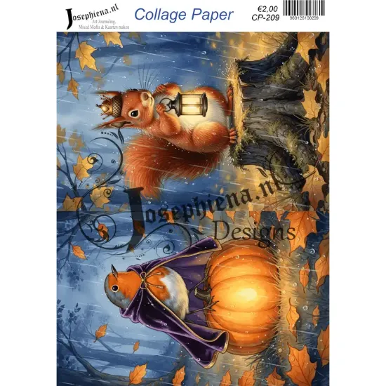 Herfstdieren - Josephiena's collagepapier - CP-209