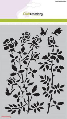 CraftEmotions Mask stencil - Botanical Rose Garden A5