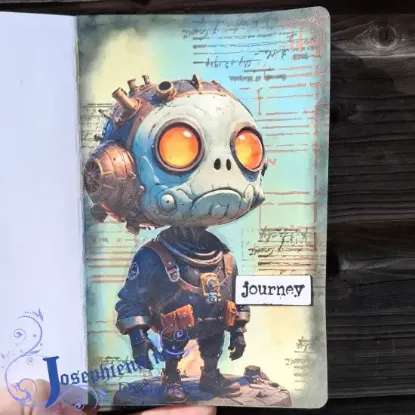Afbeeldingen van Steampunk in de lucht - Josephiena's collagepapier - CP-175