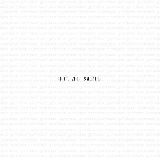 Heel veel succes!