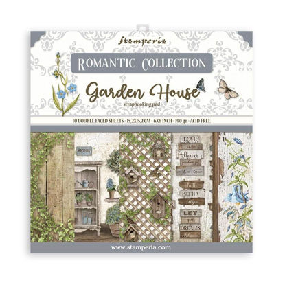 Stamperia Romantic Garden House 6x6 Inch Paper Pack