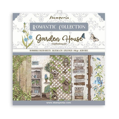 Stamperia Romantic Garden House 12x12 Inch Paper Pack