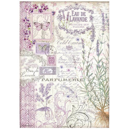 Stamperia A4 Rice Paper Provence Eau de Lavande