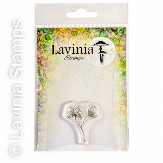 Small Lily Flourish - Lavinia Stamp - Lav755